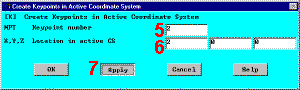 Create Keypoints in Active Coordinate System