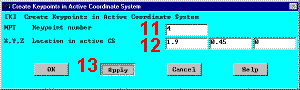 Create Keypoints in Active Coordinate System