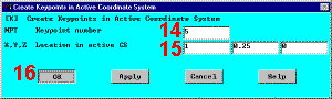 Create Keypoints in Active Coordinate System