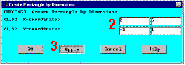 Create Rectangles by Dimensions