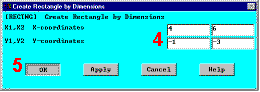 Create Rectangles by Dimensions