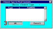 Element Type for Real Constants