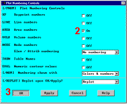 Plot Numbering Controls